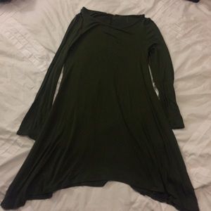 Green midi dress